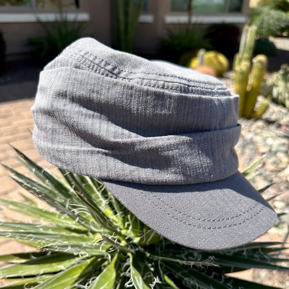 Anna & Ava | Hat | OS | Gray w/floral embroidery | EUC - Picture 9 of 10